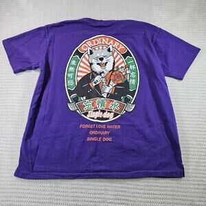 Vegorrs Shirt Mens 2x Street Wear Short Sleeve Crew Neck Y2k